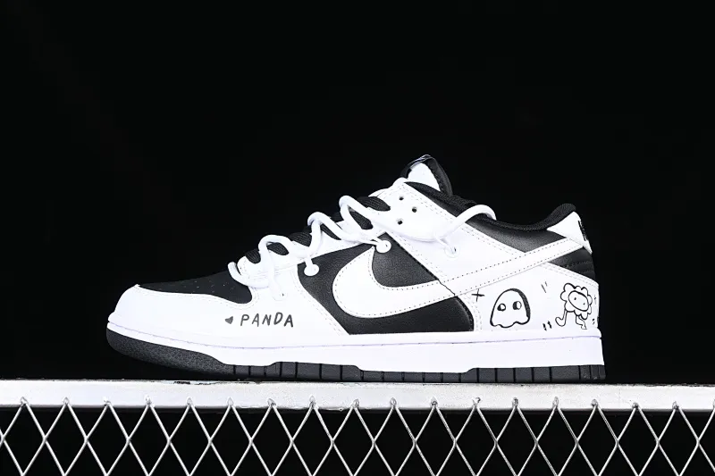 All categories Nk SB Dunk series Nk SB Dunk Low low-top sneakers Nk Dunk Low Reverse Panda-Little Monster SB strap low-top casual sneakers DD1391-100